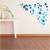 Heart flower wall sticker