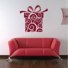 Christmas giftbox wall sticker