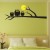 Owl and Moon Wall Sticker