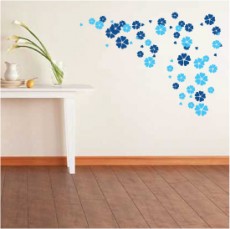 Heart flower wall sticker