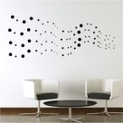 Dot streams wall stickers