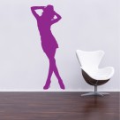 Cool Girl Silhouette Wall Sticker