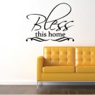 Bless this home wall quote sticker