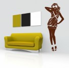 Sunglasses Girl Wall Sticker