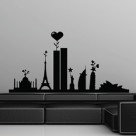 Famous Landmarks Wall Sticker