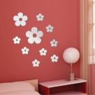 Daisy Flower Mirror Wall Stickers