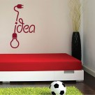 Idea Light Bulb Wall Sticker