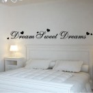 Dream sweet dreams wall quote stickers