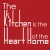The kitchen is the heart of the home wall quote stickers