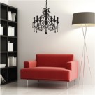 Sophisticated Chandelier Wall Sticker