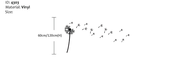 Dandelion Wall Sticker Dandelion Wall Sticker