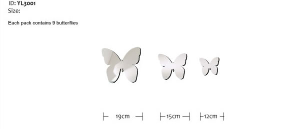 Butterfly Mirror Wall Stickers Butterfly Mirror Wall Stickers
