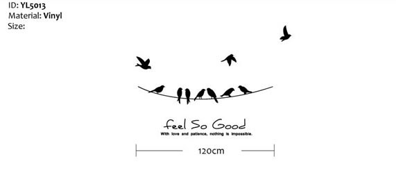 Power Line Birds Wall Sticker Power Line Birds Wall Sticker