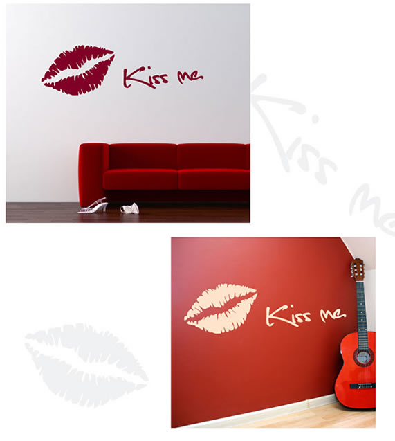 Kiss Me Lip Wall Sticker
