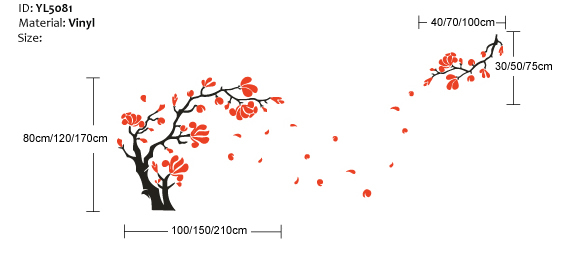 Magnolia Flower Wall Sticker Magnolia Flower Wall Sticker