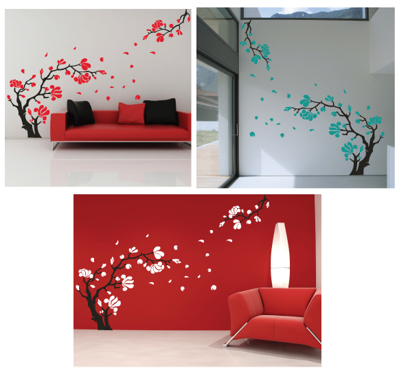Magnolia Flower Wall Sticker Magnolia Flower Wall Sticker