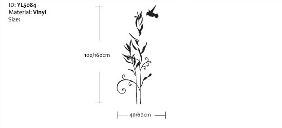 Reed Bird Wall Stickers