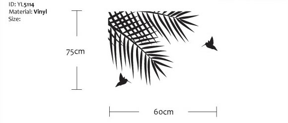 Leaves wall stickers Leaves wall stickers