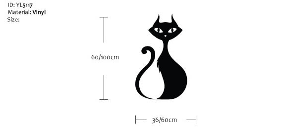 Cat wall sticker Cat wall sticker