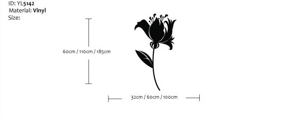 Elegant flower wall stickers Elegant flower wall stickers
