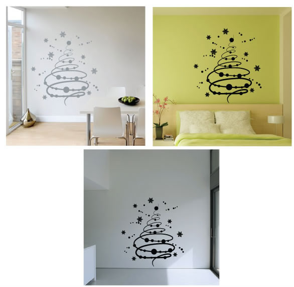 christmas tree wall sticker