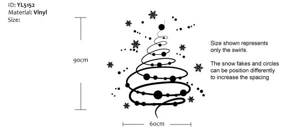 christmas tree wall sticker