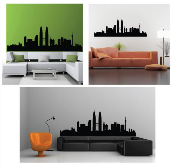 Kuala Lumpur Skyline Wall Sticker Kuala Lumpur Skyline Wall Sticker