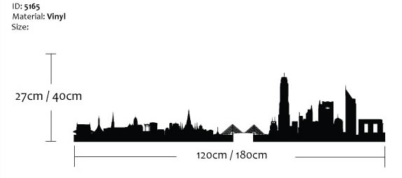 Bangkok Skyline Wall Sticker