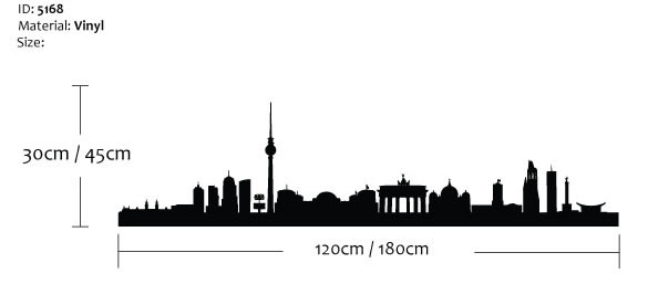Berlin Skyline Wall Sticker Berlin Skyline Wall Sticker