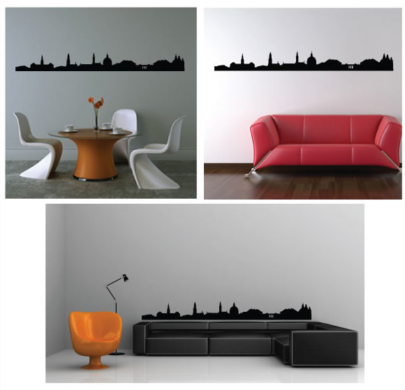 Copenhagen Skyline Wall Sticker