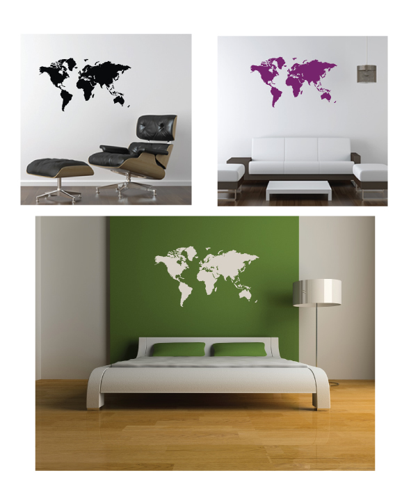 world map wall sticker world map wall sticker
