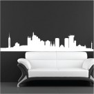 Jakarta Skyline Wall Sticker