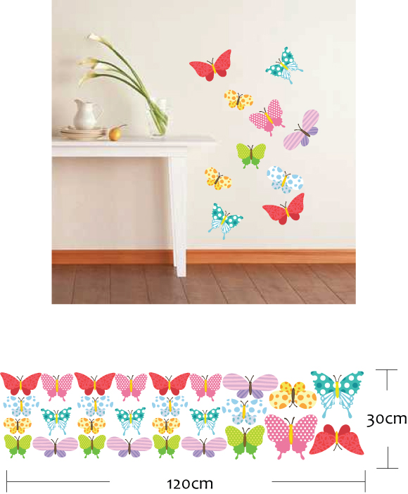 colourful butterflies wall stickers colourful butterflies wall stickers